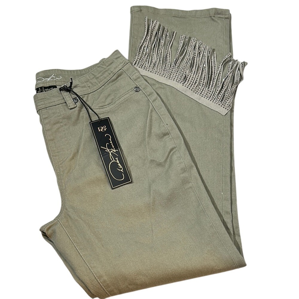 DG2 by Diane Gilman NWT Women's Green Jeans Size S.